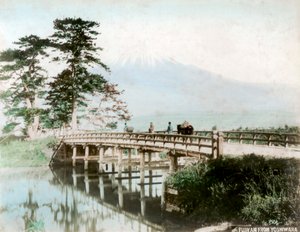 Fujiyama von Yoshiwara, Japan von Unbekannt