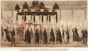Trauerzug von Georg III., 1820 von Unbekannt