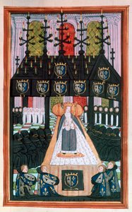 Begräbnis von Anne von Bretagne, Notre Dame, Paris, 1514, 16. Jahrhundert von Unbekannt