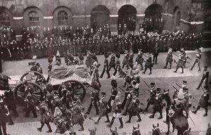 Trauerzug von König Edward VII., Whitehall, London, 20. Mai 1910 von Unbekannt