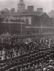 Trauerzug von König Edward VII, Whitehall, London, 20. Mai 1910