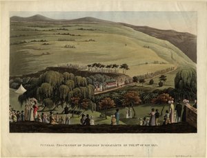 Trauerzug von Napoleon Bonaparte am 9. Mai 1821, 1828 von Unbekannt
