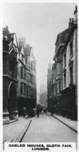 Giebelhäuser, Cloth Fair, London von Unbekannt