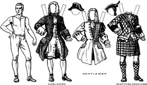 Galerie der historischen Kostüme: Was die Leute in den frühen georgianischen Tagen trugen, ca. 1934