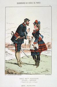 Garde Nationale Sedentaire - Offizier Cantinierre, Belagerung von Paris, 1870-1871