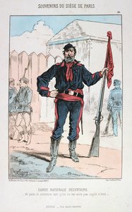 Garde Nationale Sedentaire, Belagerung von Paris, 1870-1871