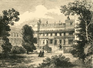 Gartenfront des Northumberland House, 1881