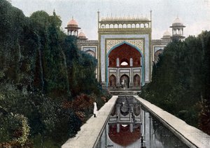 Tor zum Taj Mahal, Agra, Uttar Pradesh, Indien, um 1890 von Unbekannt