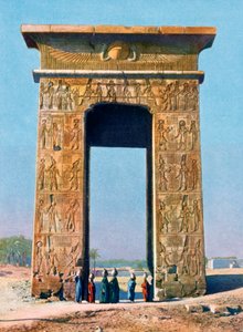 Tor zum Tempelkomplex von Karnak, Luxor, Ägypten, 20. Jahrhundert von Unbekannt
