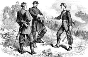 General McClellan in der Schlacht von Antietam, Amerikanischer Bürgerkrieg, 1862 ca. 1880 von Unbekannt