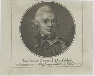General Otto Wilhelm Derfelden 1737-1819, ca. 1800 von Unbekannt