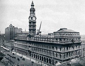 Hauptpostamt, Sydney, ca. 1900