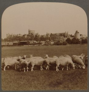 Gesamtansicht von Windsor Castle, England, 1896 von Unbekannt