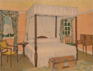 General Washingtons Schlafzimmer, 1946 von Unbekannt
