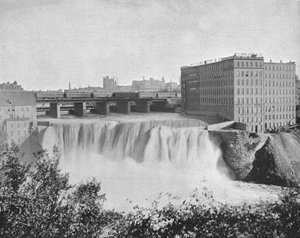 Genesee-Fälle, Rochester, New York, USA, ca. 1900 von Unbekannt