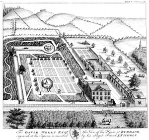Modell eines Herrenlandguts, um 1750 von Unbekannt
