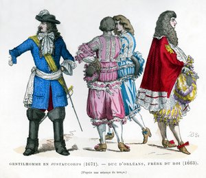 Herrenanzug und der Herzog von Orléans, Bruder von König Ludwig XIV., 1663 1882-1884 von Unbekannt