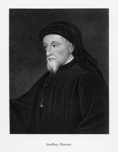 Geoffrey Chaucer, englischer Autor, Dichter, Philosoph, Bürokrat und Diplomat, 19. Jahrhundert von Unbekannt