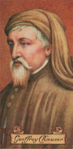 Geoffrey Chaucer, aus einer Serie von Zigarettenkarten, 1935