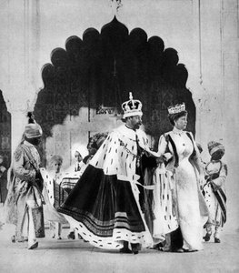 George V. und Königin Mary in Delhi, Indien, 1911