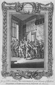 George Villiers, Herzog von Buckingham, der große Favorit von Charles I., erstochen, ca. 1787 von Unbekannt