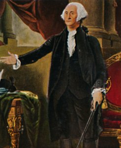 George Washington 1732-1799. - Stich nach dem Gemälde von G. C. Stuart, 1934