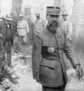 Georges Clemenceau und General Gouraud, 6. Juli 1918 von Unbekannt