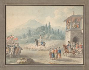 Georgische Kavallerieparade, ca. 1780 von Unbekannt