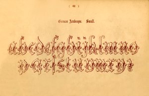 Deutsche Arabeske. Klein, 1862 von Unbekannt