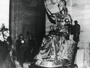 Deutscher Feldmarschall von Rundstedt besucht den Louvre, besetztes Paris, Oktober 1940 von Unbekannt