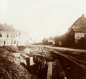 Deutsche Kanonen, Roeselare, Flandern, Belgien, ca. 1914-1918