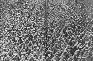 Deutsche Gefangene, gefangen von der 3. und 4. britischen Armee, Somme, Frankreich, 21.-22. August 1918