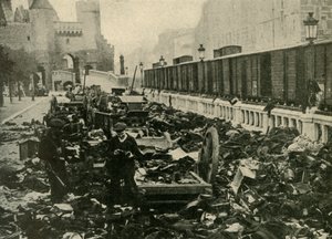Deutsche Matrosen in Antwerpen, Belgien, Erster Weltkrieg