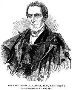 Gideon Algernon Mantell, englischer Geologe, 1852