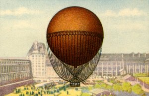 Giffards Ballon auf der Pariser Weltausstellung, 1878, 1932 von Unbekannt