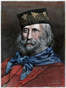 Giuseppe Garibaldi, italienischer Patriot, 1882 von Unbekannt