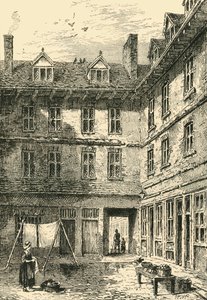 Goldsmiths House, Green Arbour Court, um 1800, ca. 1872