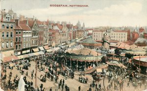 Gänsemarkt, Marktplatz, Nottingham, Nottinghamshire, 1907 von Unbekannt