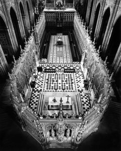 Gotische Architektur: Blick auf das Chorgitter. 13. Jahrhundert Kathedrale Saint Cecile in Albi (Tarn)