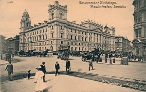 Regierungsbüros Great George Street GOGGS, Westminster, London, ca. 1910 von Unbekannt