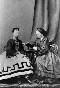 Großherzogin Maria Alexandrowna von Russland mit Anna Tyutcheva, 1864 von Unbekannt