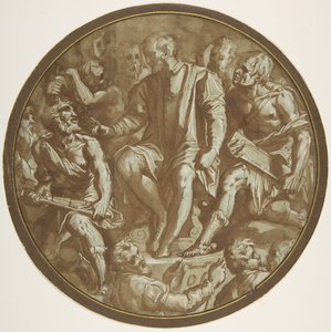 Großherzog Cosimo I. von Toskana umgeben von seinen Künstlern, ca. 1556-62 von Unbekannt
