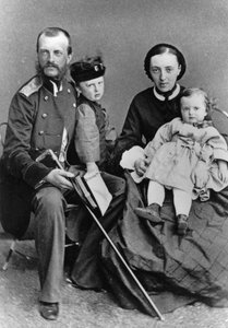 Großherzog Michael Nikolajewitsch von Russland und seine Familie, um 1862