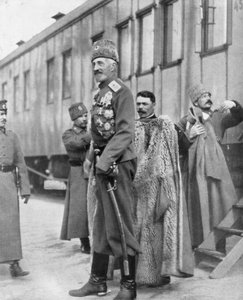 Großherzog Nikolai Nikolajewitsch, russischer General des Ersten Weltkriegs, 16.-17. März 1917 von Unbekannt
