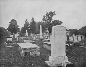 Gräber von Jonathan Edwards und Aaron Burr, Princeton, New Jersey, um 1897