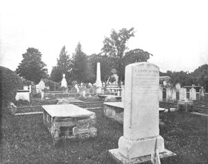 Gräber von Jonathan Edwards und Aaron Burr, Princetown, New Jersey, USA, ca. 1900