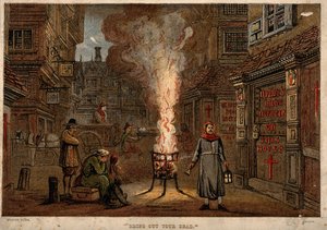 Die Große Pest in London, 1665 von Unbekannt