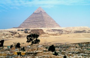 Große Pyramide von Cheops in Gizeh, Ägypten, 4. Dynastie, Altes Reich von Unbekannt