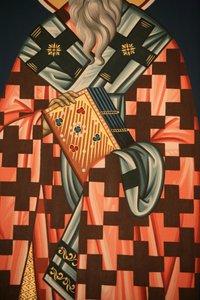 Detail einer griechisch-orthodoxen Ikone, Thessaloniki, Griechenland von Unbekannt
