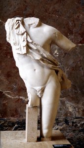 Griechische Statue eines männlichen Torsos von Unbekannt